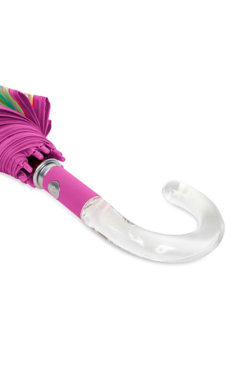 Shedrain Auto Open Bubble Stick Umbrella In Sole Stripe