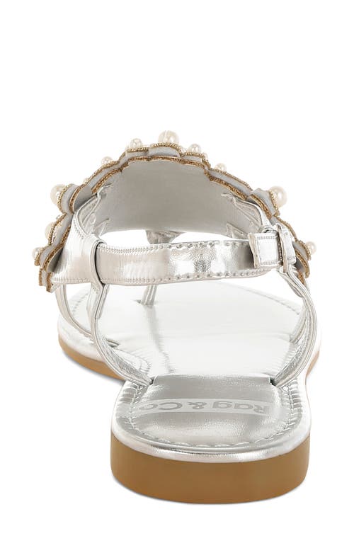 Rag & Co Opazie Faux Pearl Sandal