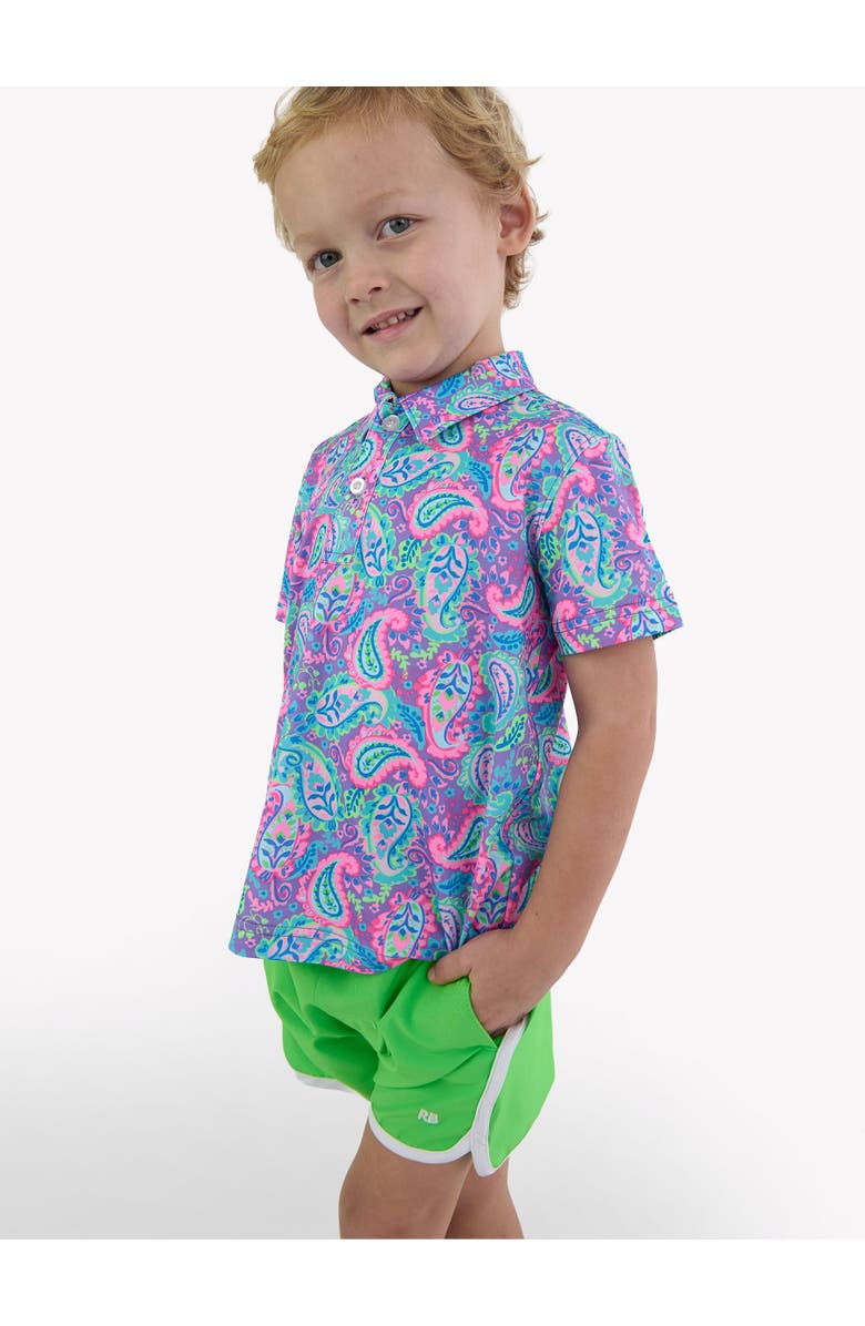 RuggedButts UPF50+ Sun Protected Stretch Swim Trunks, Alternate, color, Neon Lime