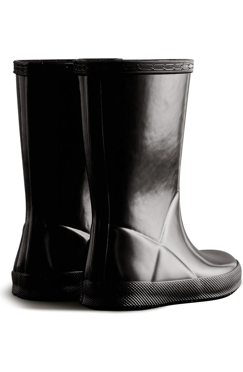 Hunter Kids' First Gloss Waterproof Rain Boot, Alternate, color,
