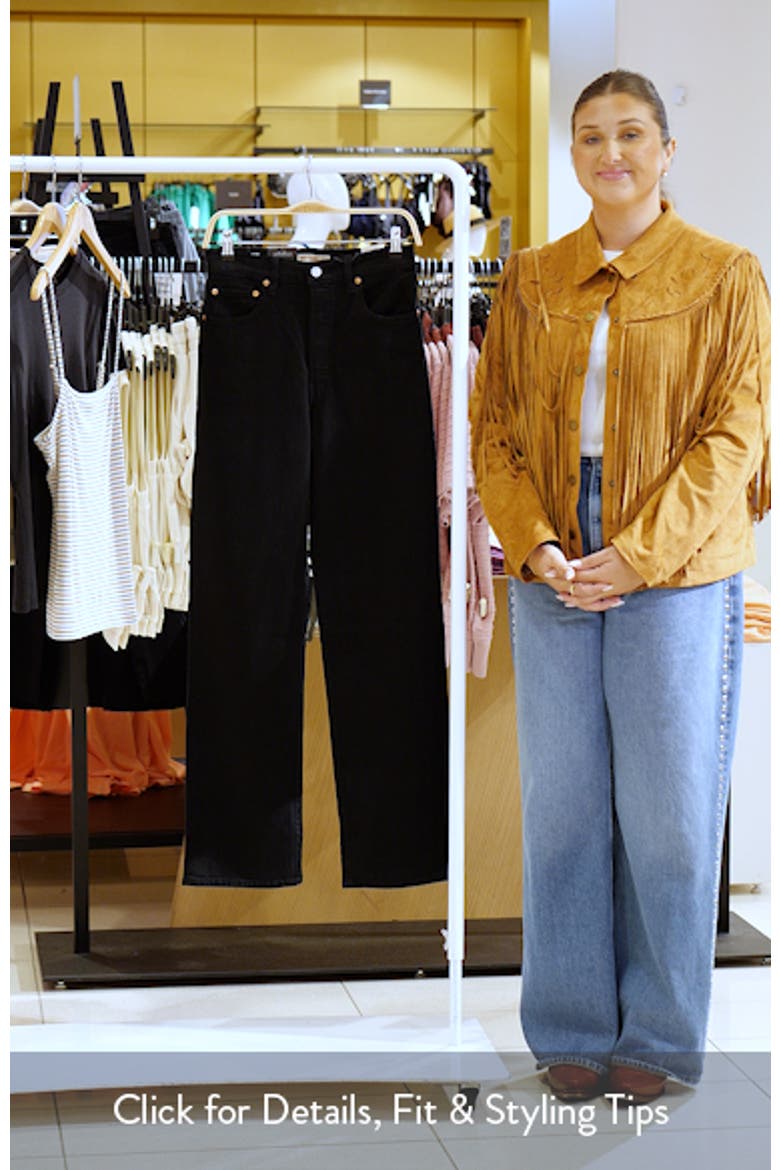 Ribcage High Waist Straight Leg Jeans video