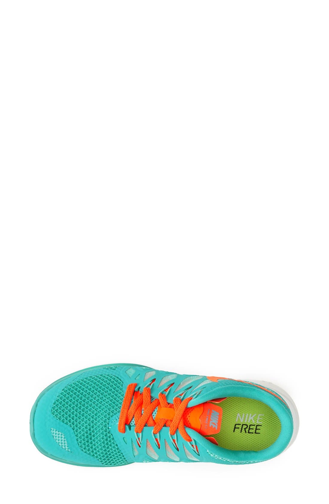 'Free 5.0 14' Running Shoe, Alternate, color, BLUE JADE/ PUNCH
