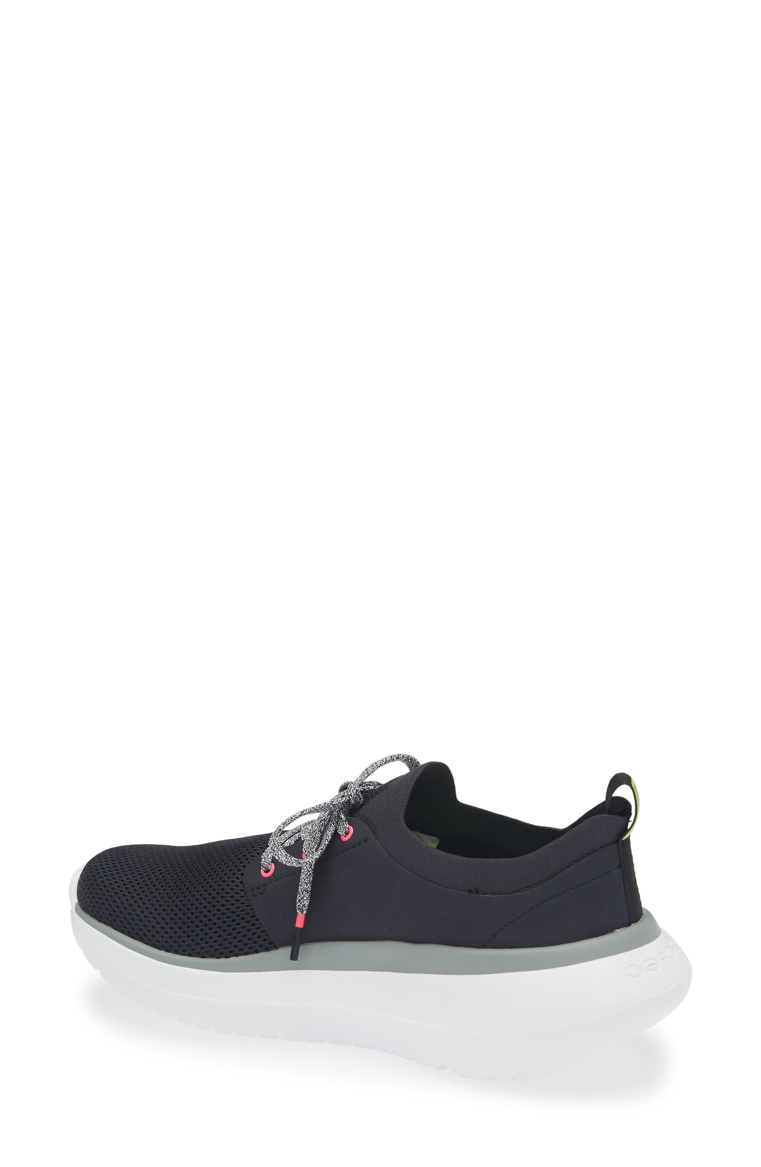 Oofos OOmy Stride Sneaker, Alternate, color, White Black