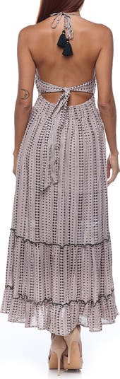 Halter Cotton Maxi Dress