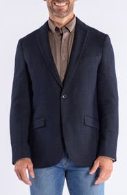 SAVILE ROW CO Windowpane Knit Sport Coat