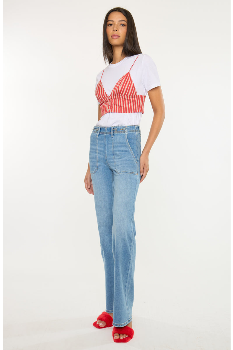 Jane High Rise Wide Flare Jeans, Alternate, color, Medium Wash