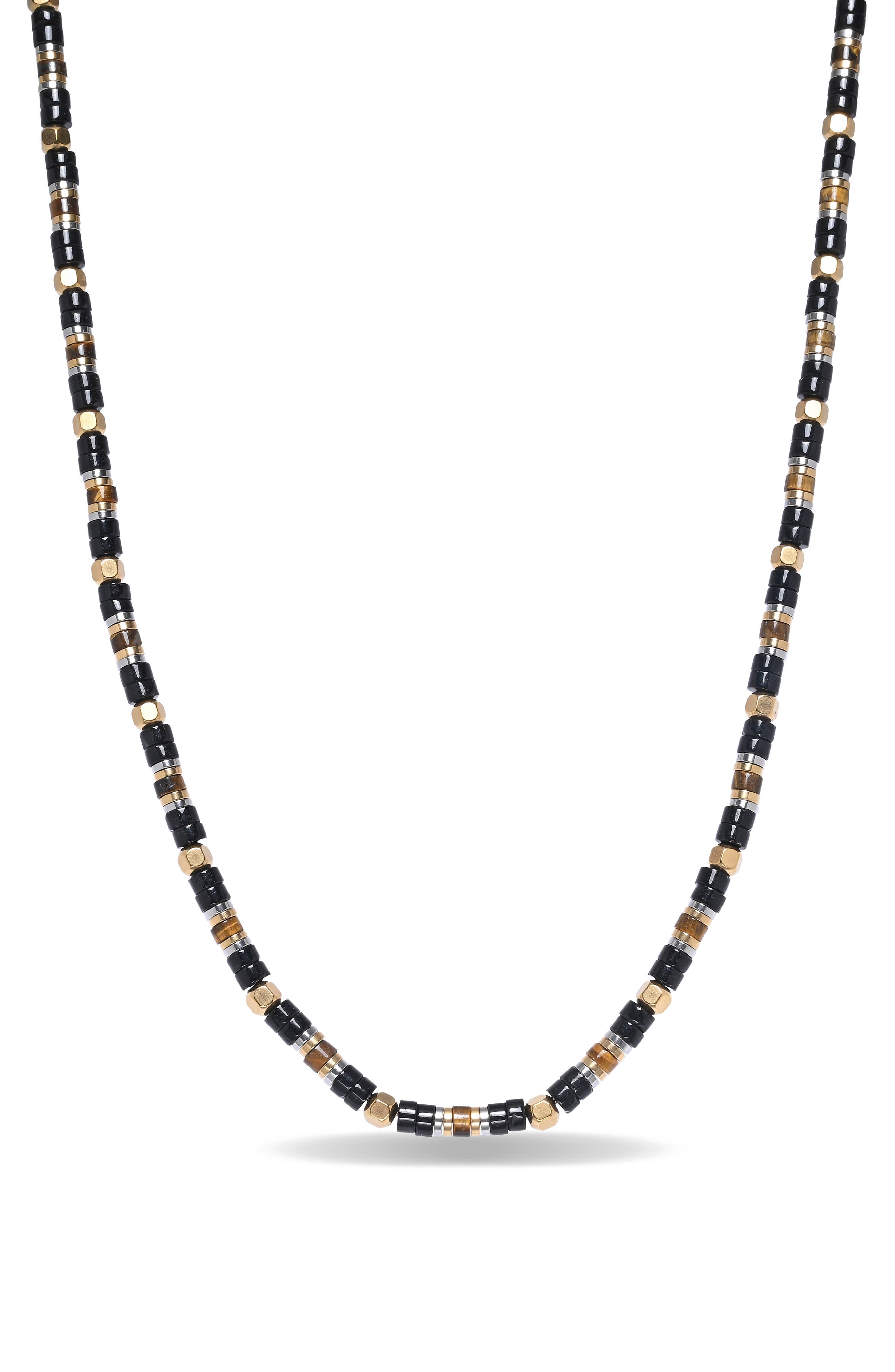 EYE CANDY LOS ANGELES Men's Alexander Beaded Necklace