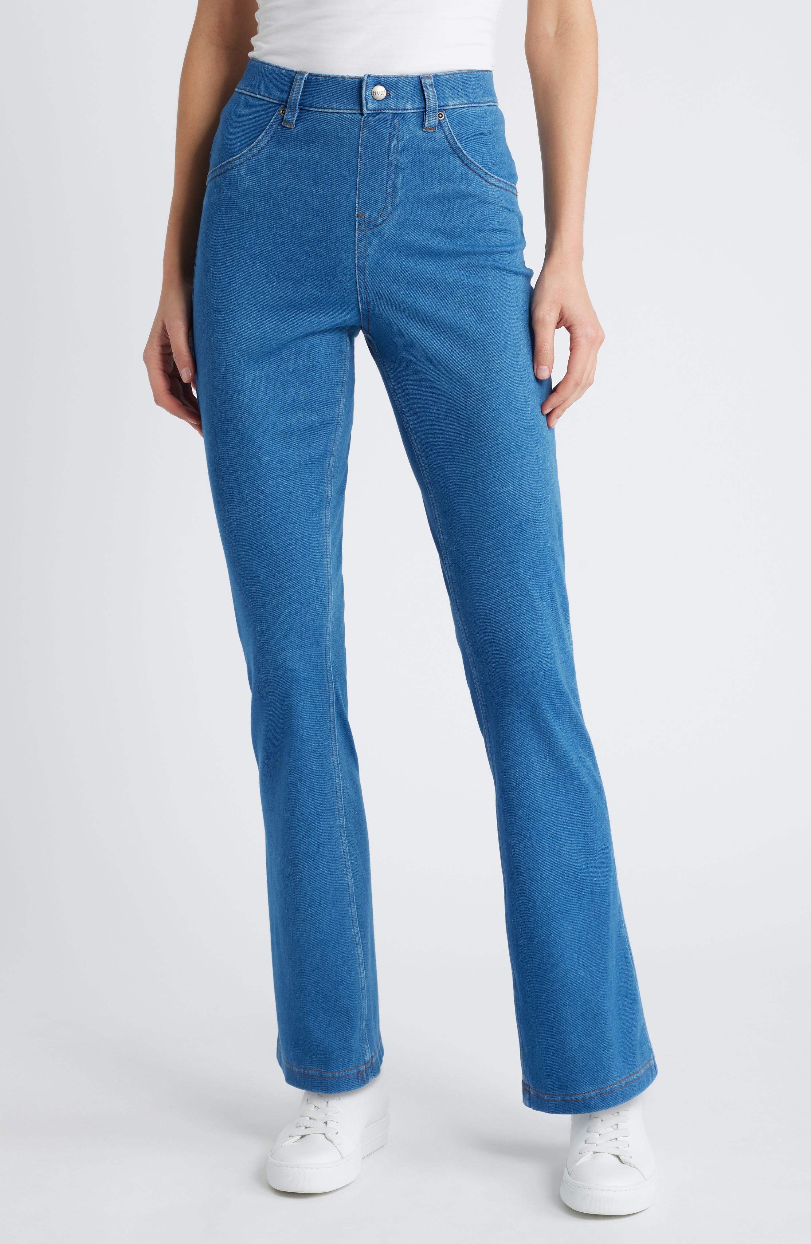 hue moto denim leggings