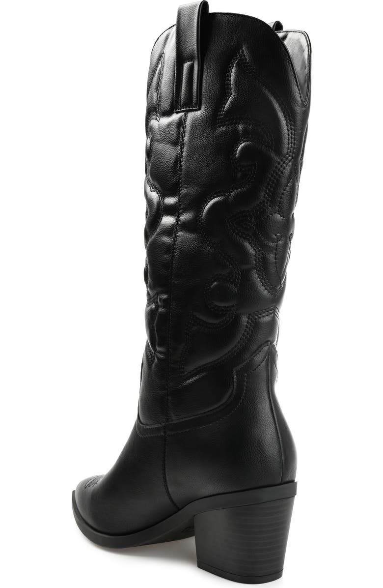 Journee Collection Chantry Western Boot, Alternate, color, Black