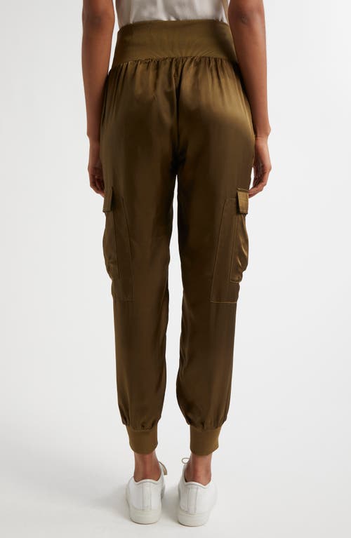 Cinq À Sept Cinq A Sept Giles High Waist Jogger Pants In Dark Olive