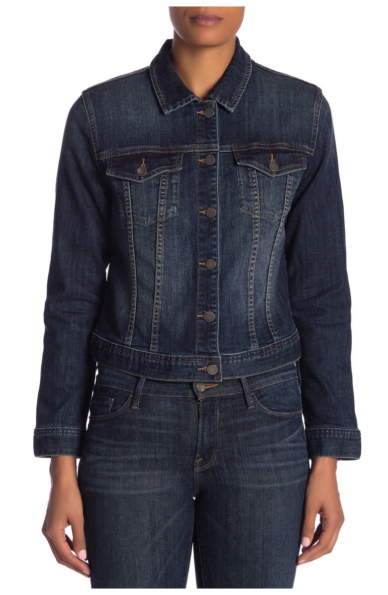 Caslon<sup>®</sup> Classic Denim Jacket, Alternate, color,