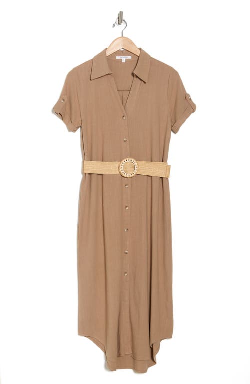 Zoe And Claire Belted Shirtdress