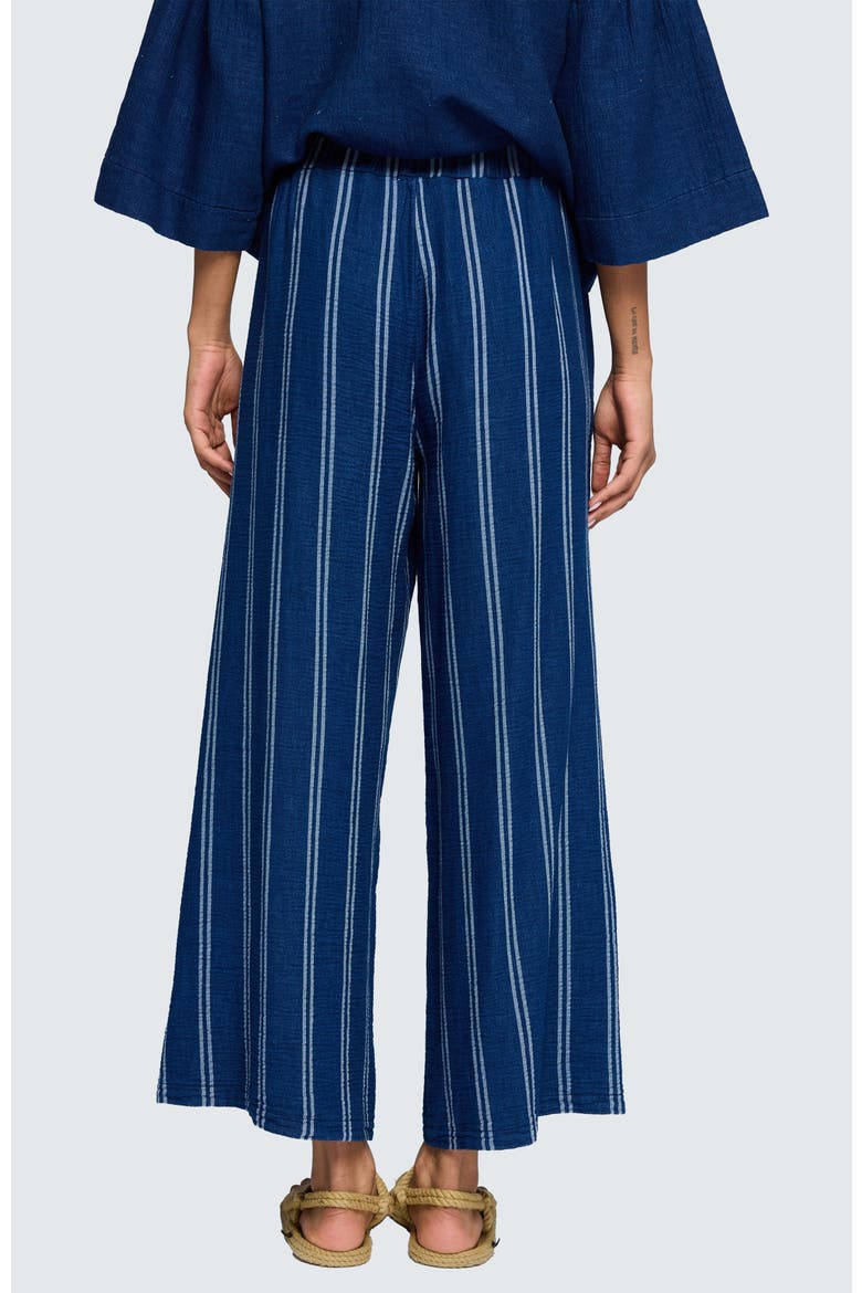 Azalea Denim Muslin Pants, Alternate, color, Stripe Denim