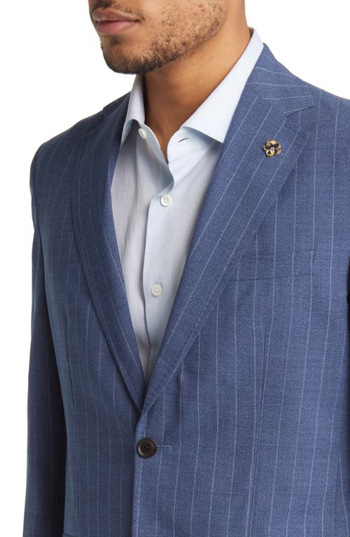 Ted Baker London Karl Stripe Wool Suit In Blue