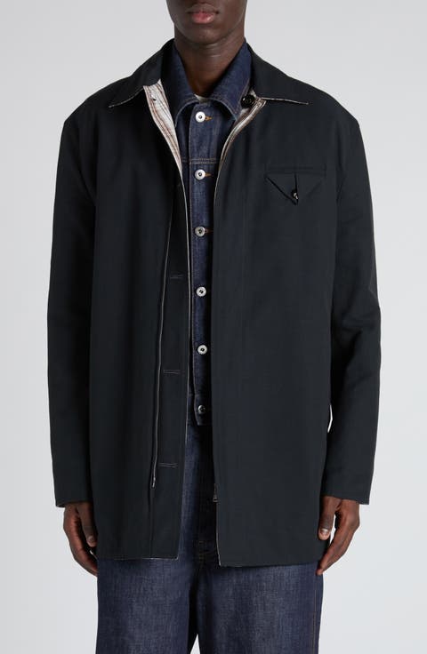 【関税&送料込】Bottega Veneta Giacca Blu Authentic Runway Bottega Veneta Intrecciato Leather Zip