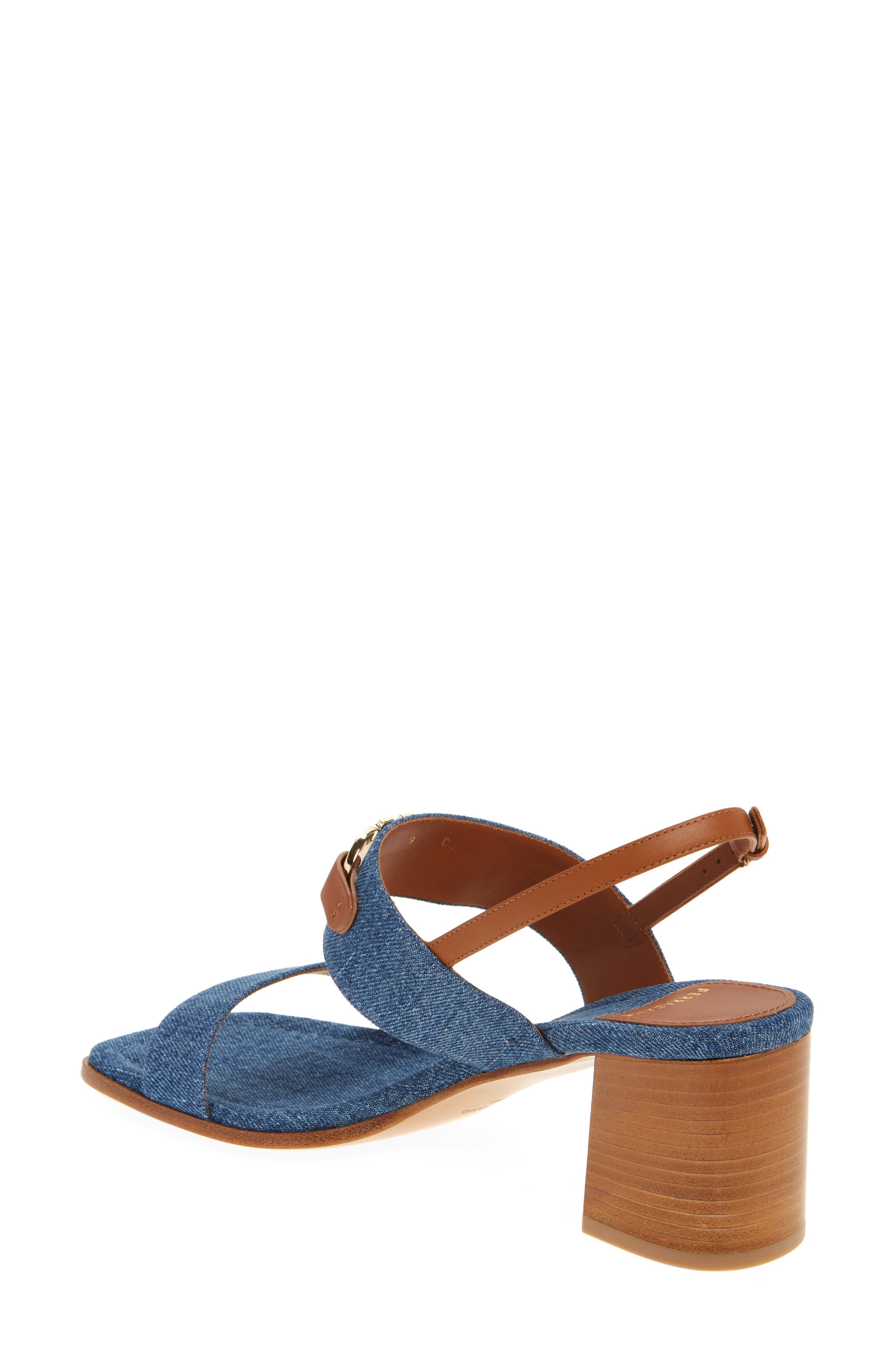 FERRAGAMO Lou Gancio Slingback Sandal, Alternate, color, 