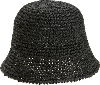 キャップ citybreeze Ribbon Point Crochet Bucket HatIVORY CTH2CP01IV Shop Hip Hop Crochet Bucket Hats Online | Blingcute