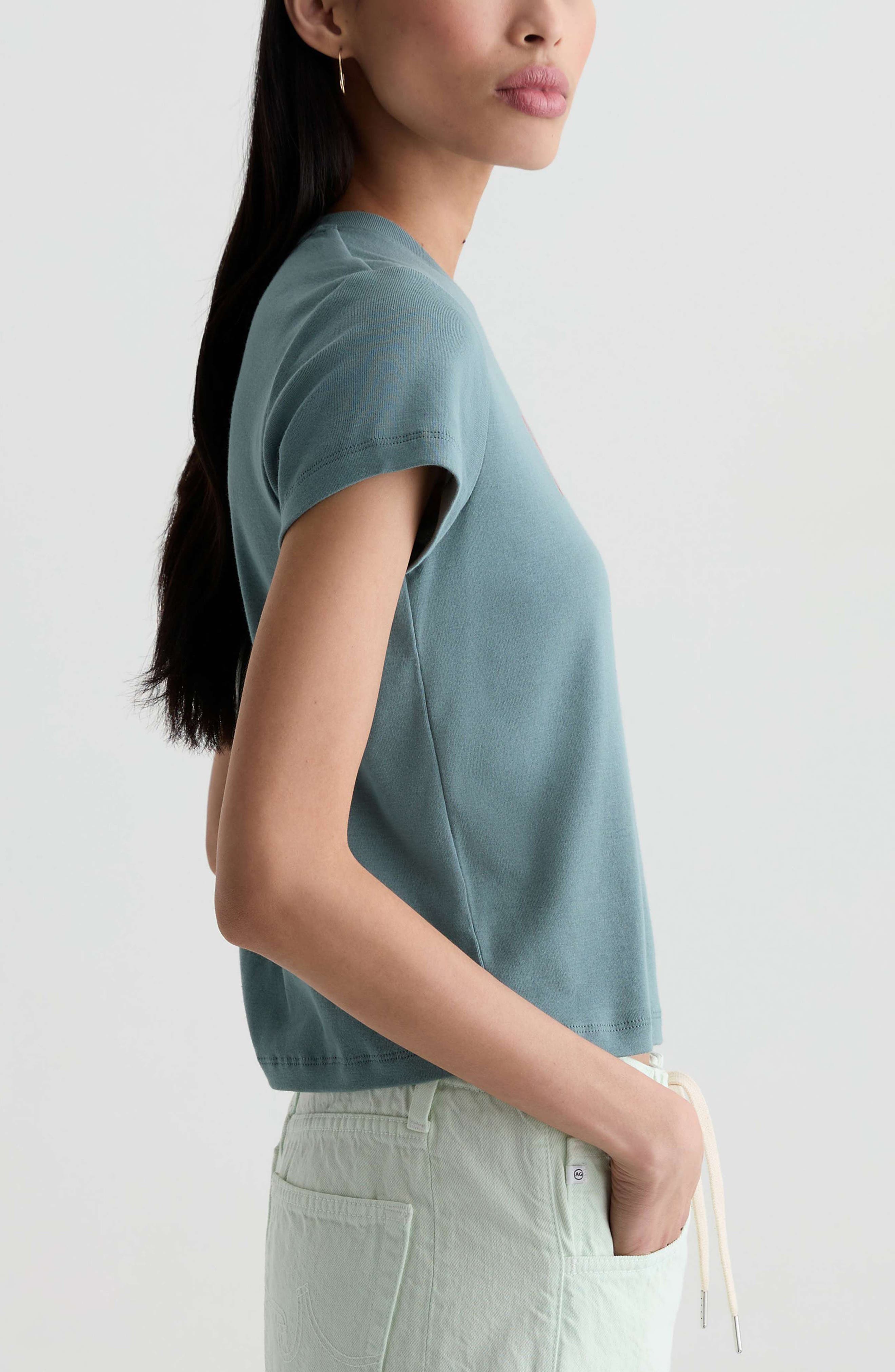 Женские AG Sadie Crop T-Shirt — фото 3