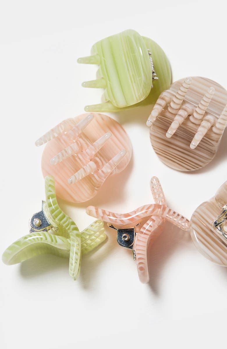 Chunks Assorted 6-Pack Micro Claw Clips, Alternate, color,