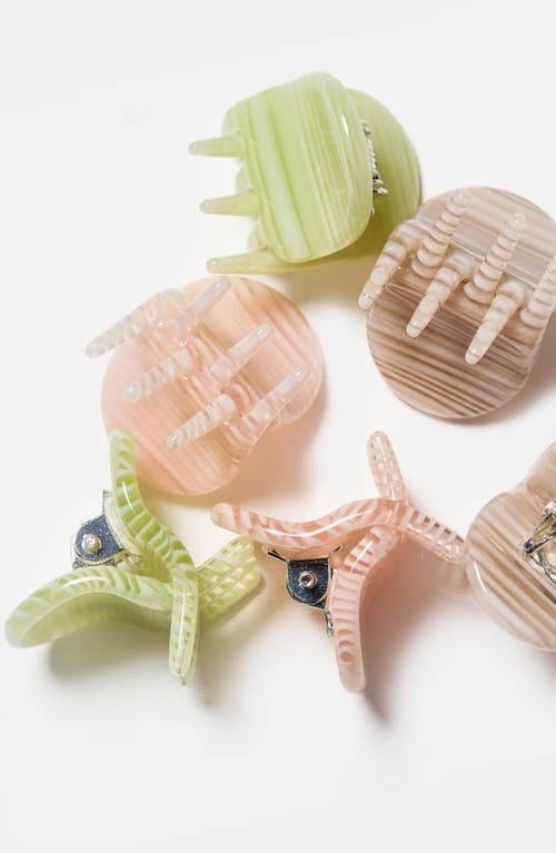 Chunks Assorted 6-pack Micro Claw Clips In Multicolor