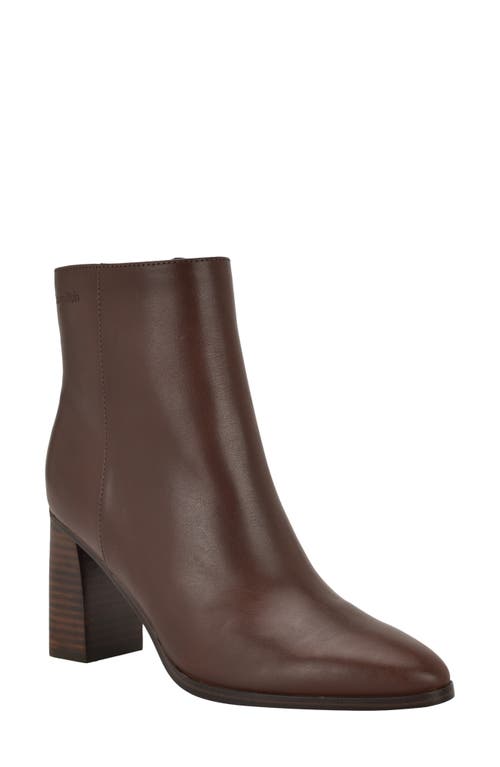 Calvin Klein Dezzi Bootie In Brown