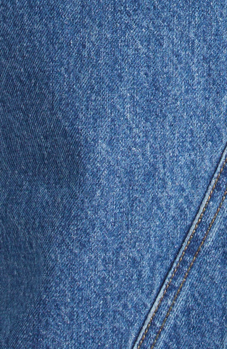 MONSE Twisted Denim Dress, Alternate, color, Indigo