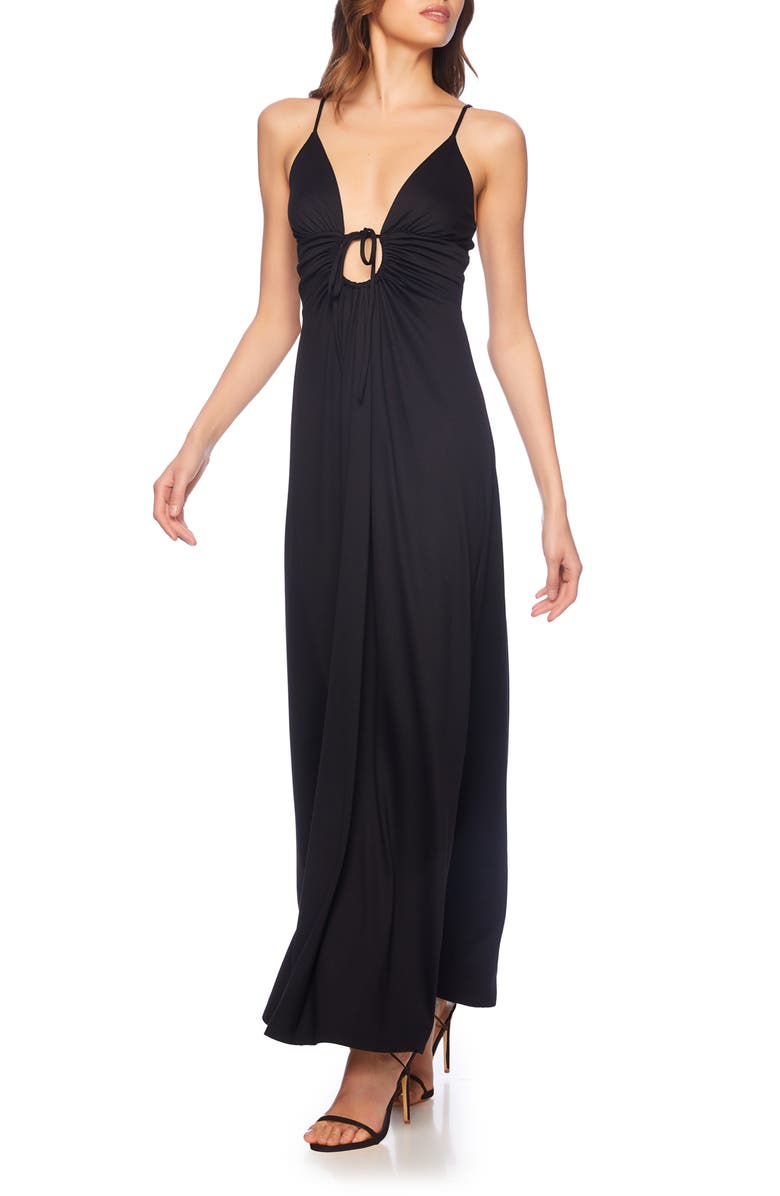 Susana Monaco Circle Cutout Maxi Dress, Alternate, color, 