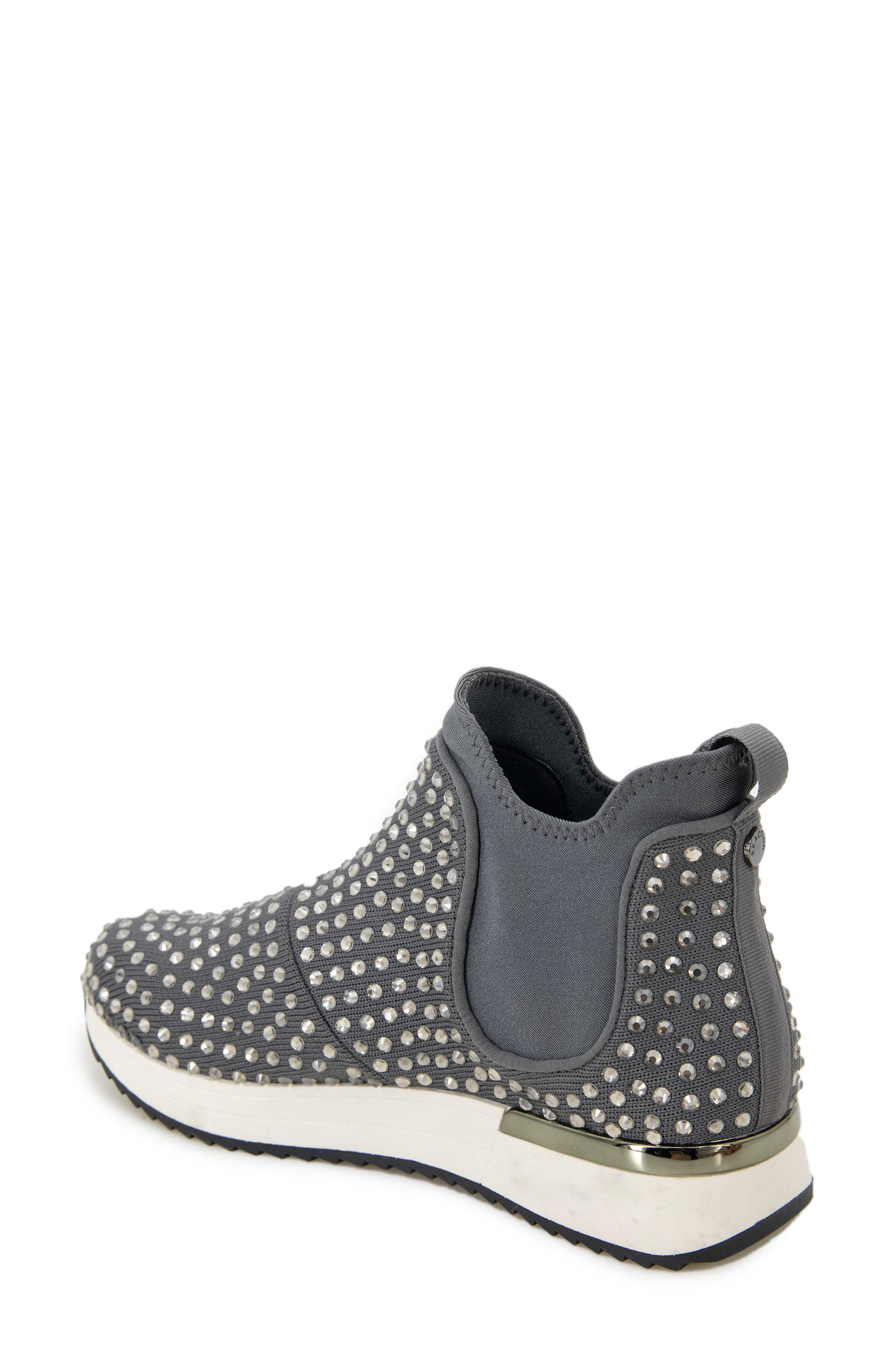 Cameron Jewel Chelsea Sneaker, Alternate, color, DARK GREY