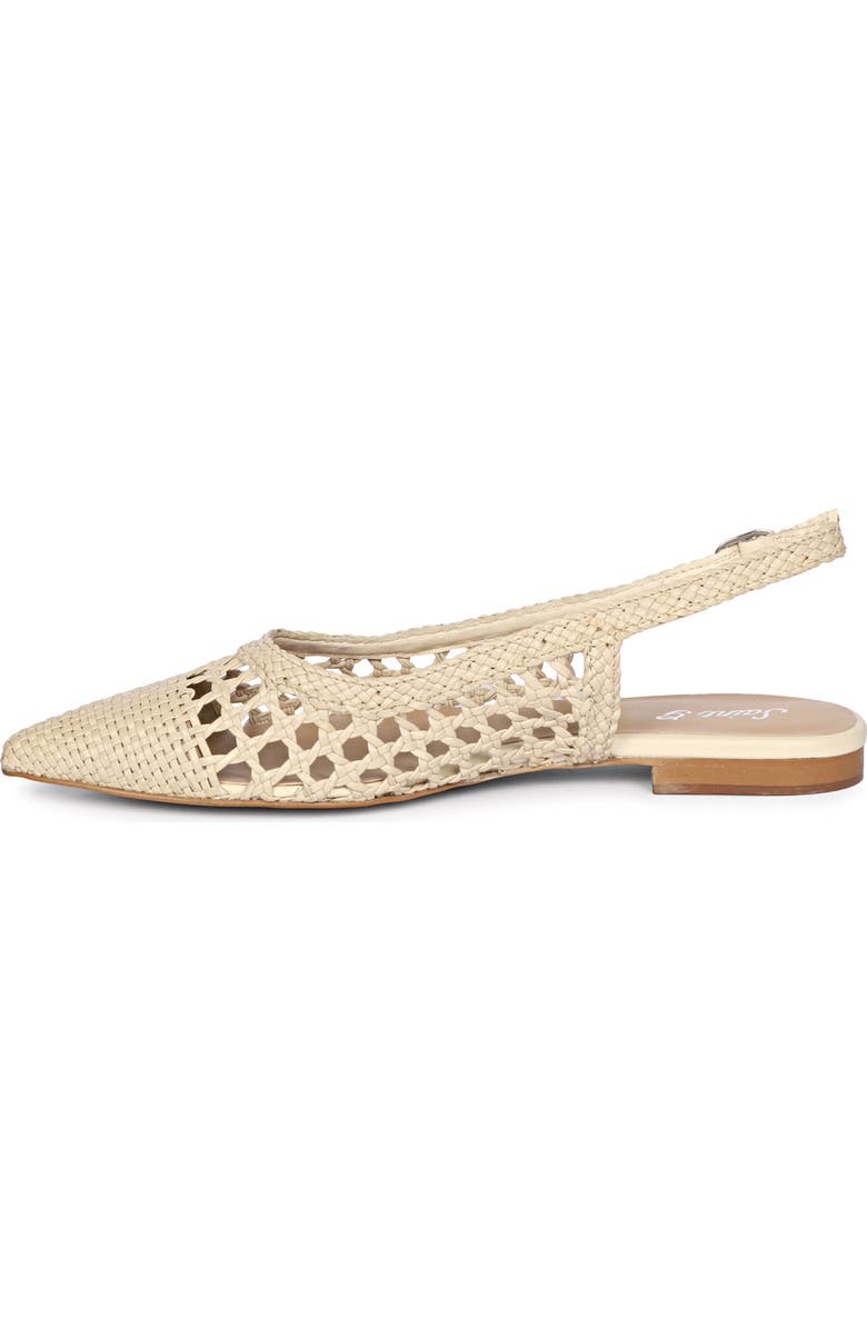 SAINT G Chayya Woven Slingback Flat, Alternate, color, Ivory