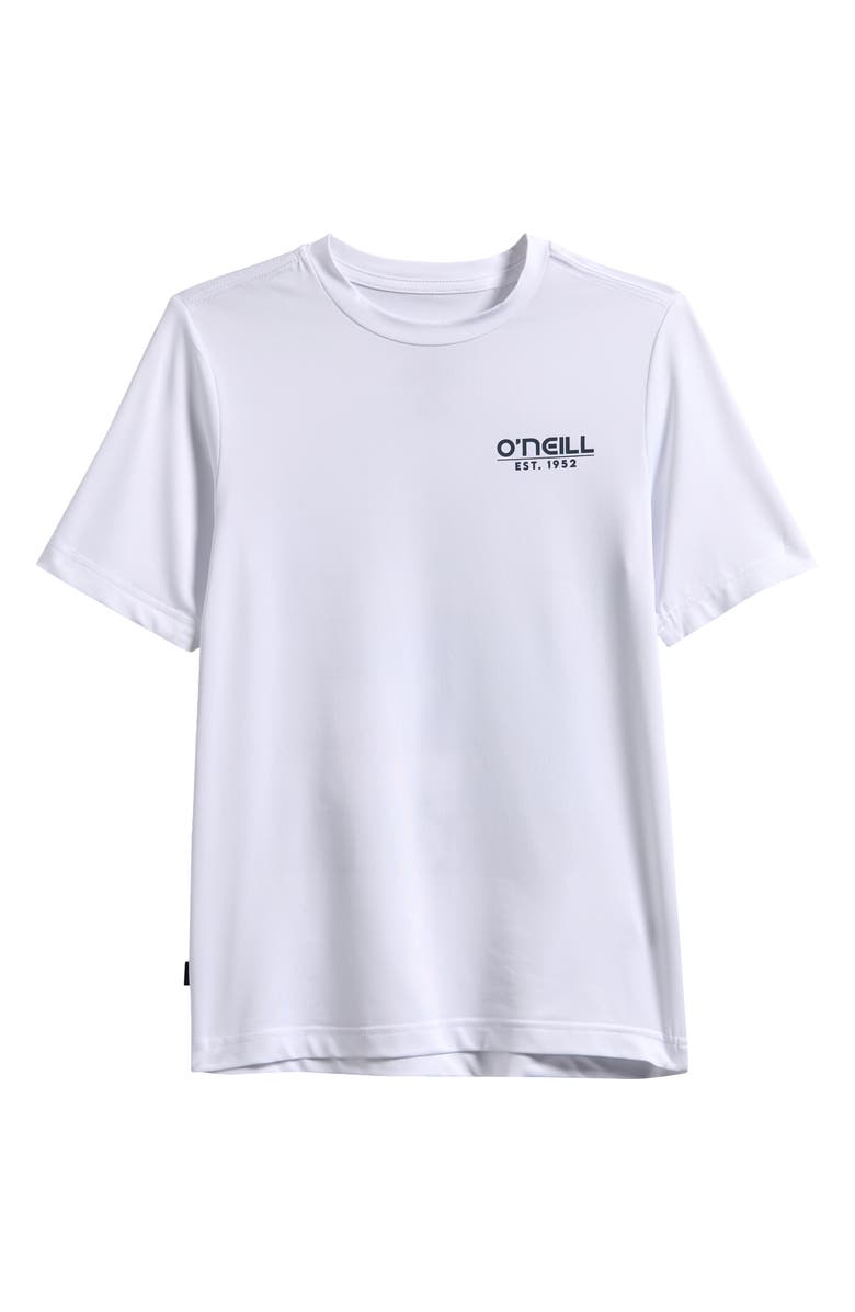 O'Neill Kids' TRVLR UPF Smart Shield Graphic T-Shirt, Main, color, White