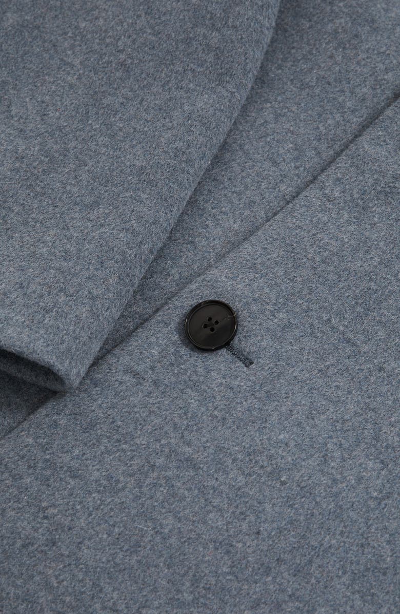 Reiss Clarke Overcoat, Alternate, color, Soft Blue Melange
