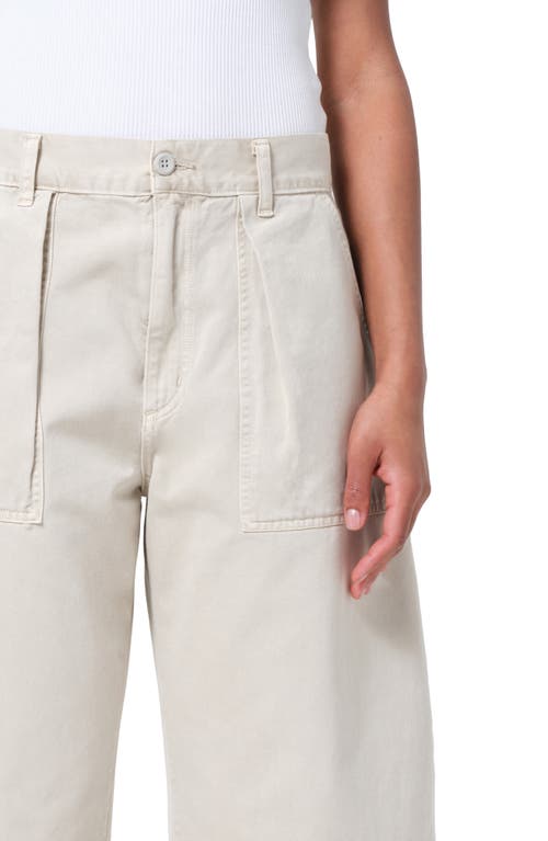 Agolde Sefton Pleated High Waist Barrel Twill Pants