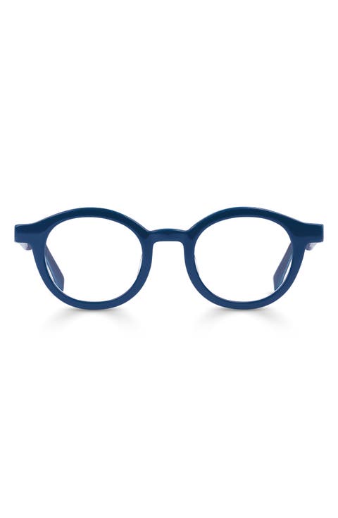 TV Party 44mm Blue Light Blocking Round Reading Glasses (Average)