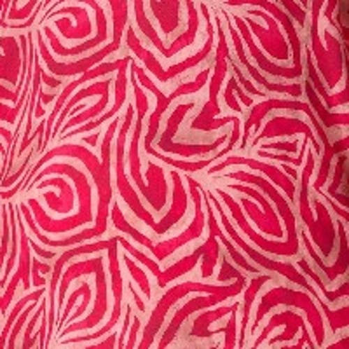 Live Unlimited Abstract Cropped Sleeve Blouse In Pink
