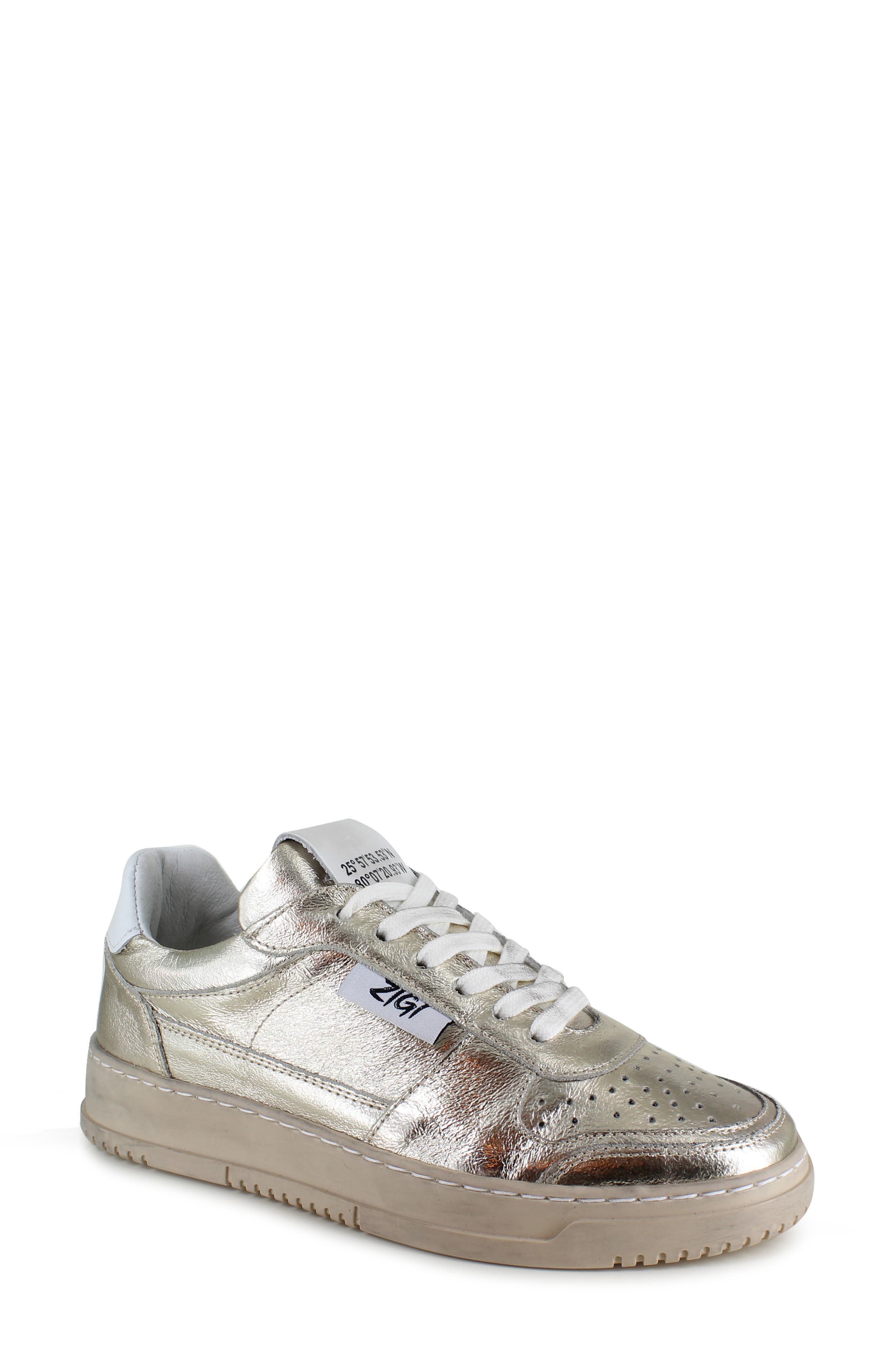 ZIGI Ruthi Sneaker, Main, color, Gold Leather