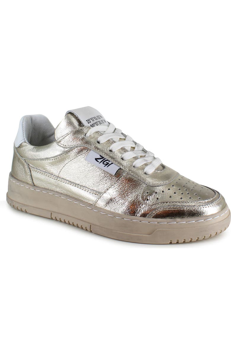 ZIGI Ruthi Sneaker, Main, color, Gold Leather