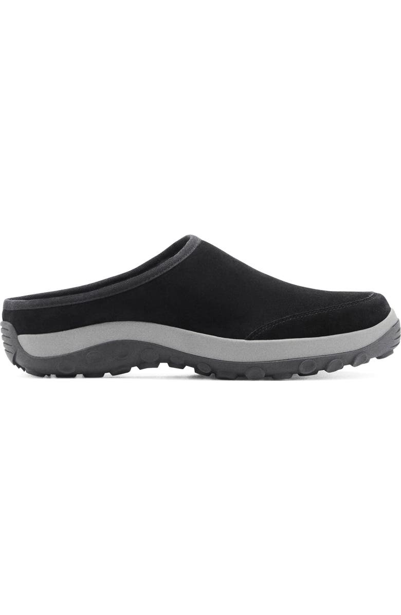 MANGO Leather Clog, Alternate, color, Black