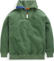 Mini Boden Cotton Half Zip Sweatshirt