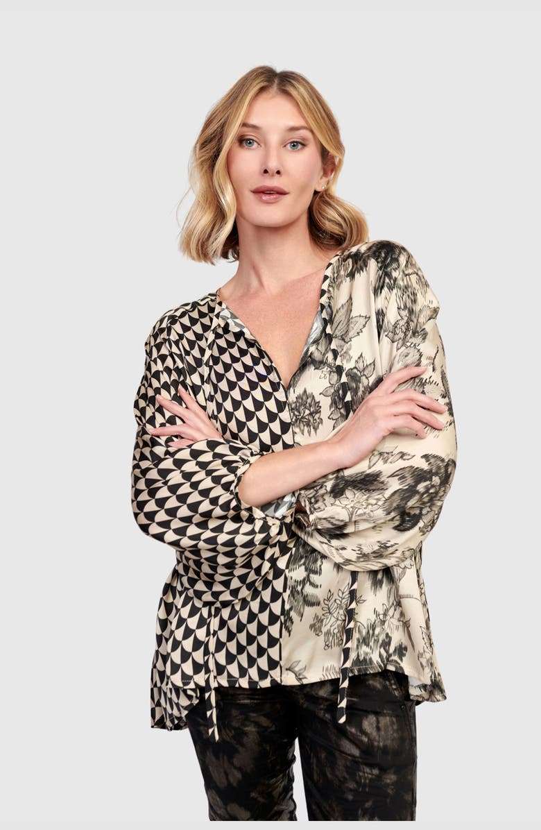 Alembika Fleur Poet Blouse, Main, color, Mix