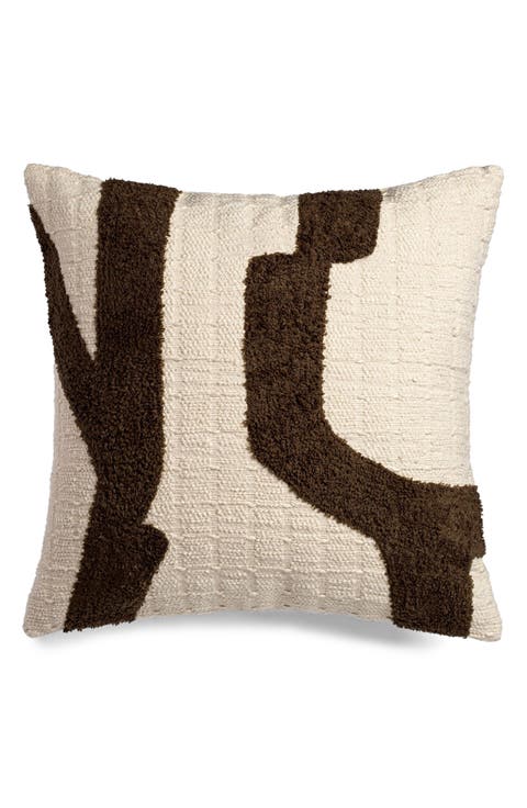 Abstract Pathway Throw Pillow
