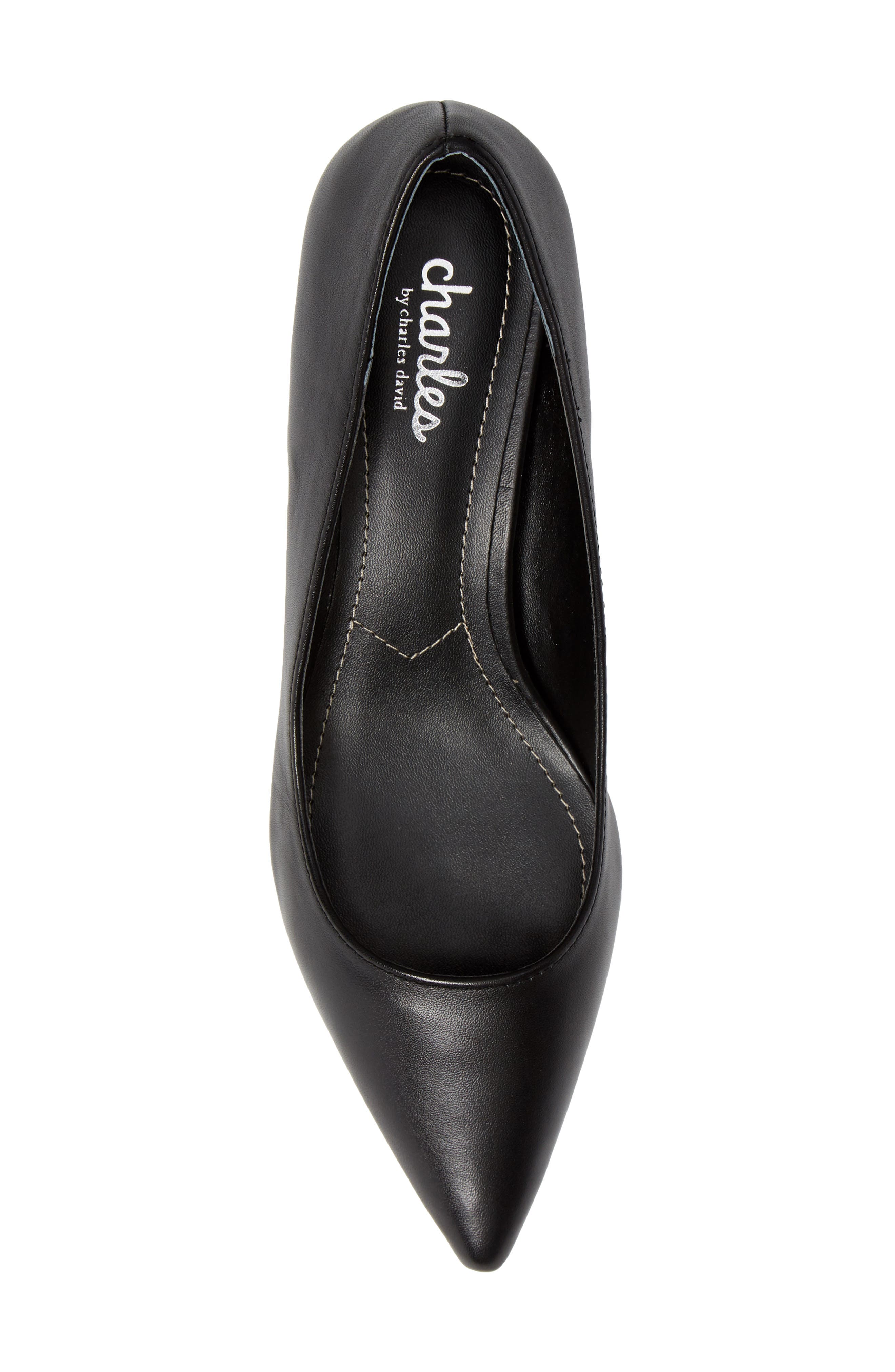 Charles by Charles David Kitten Pointy Toe Pump, Alternate, color, 
