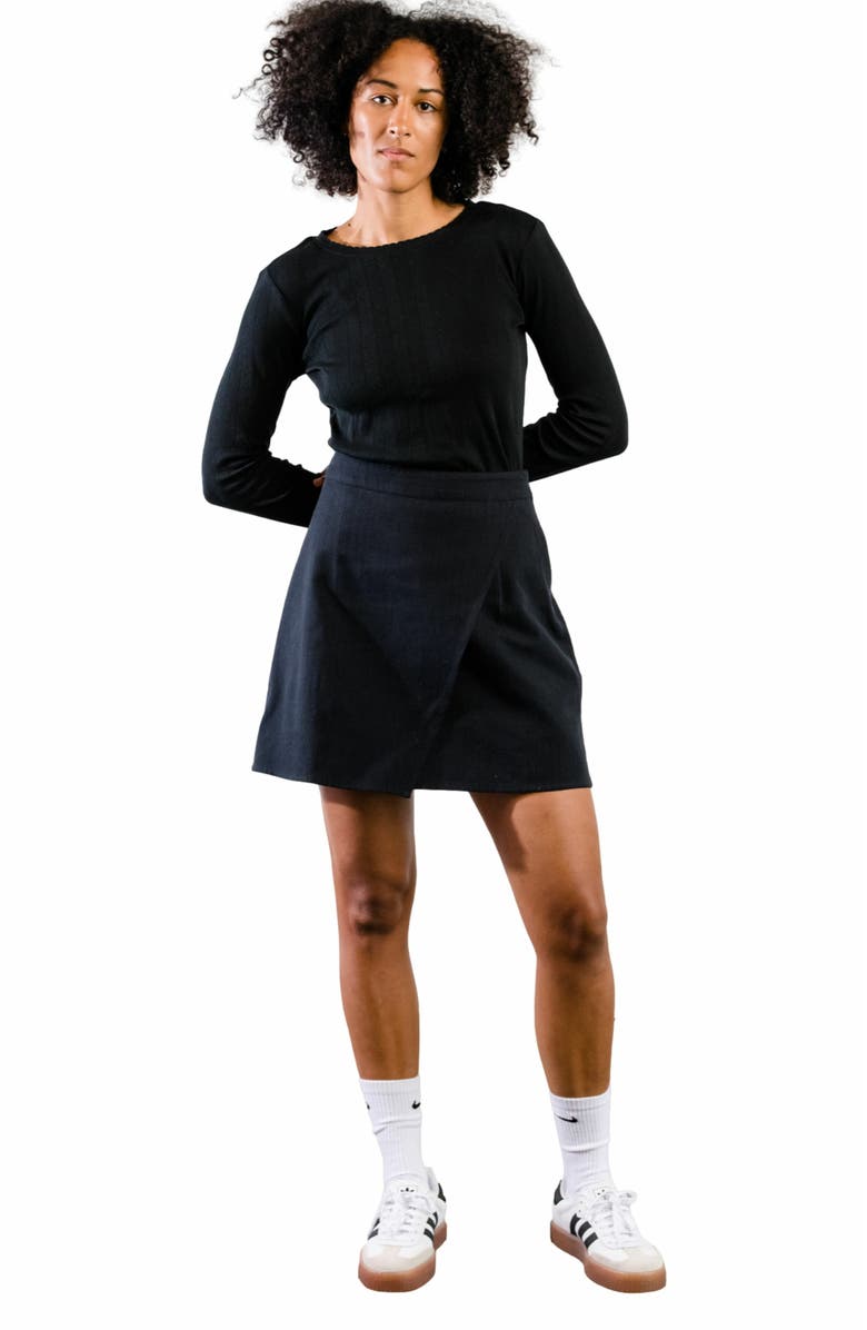 ABLE Micayla Wrap Mini Skirt, Alternate, color,