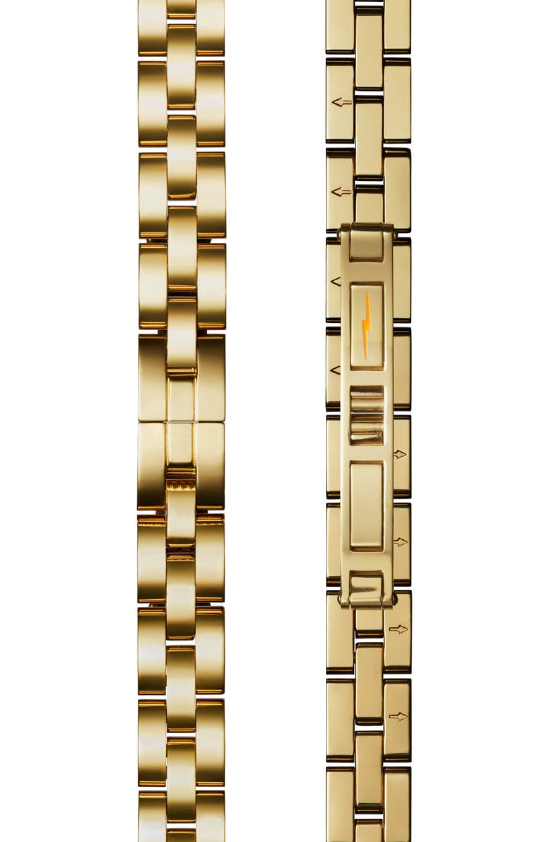 Shinola Birdy Black Aventurine Bracelet Watch, 34mm, Alternate, color, Black W/ Gold Flakes