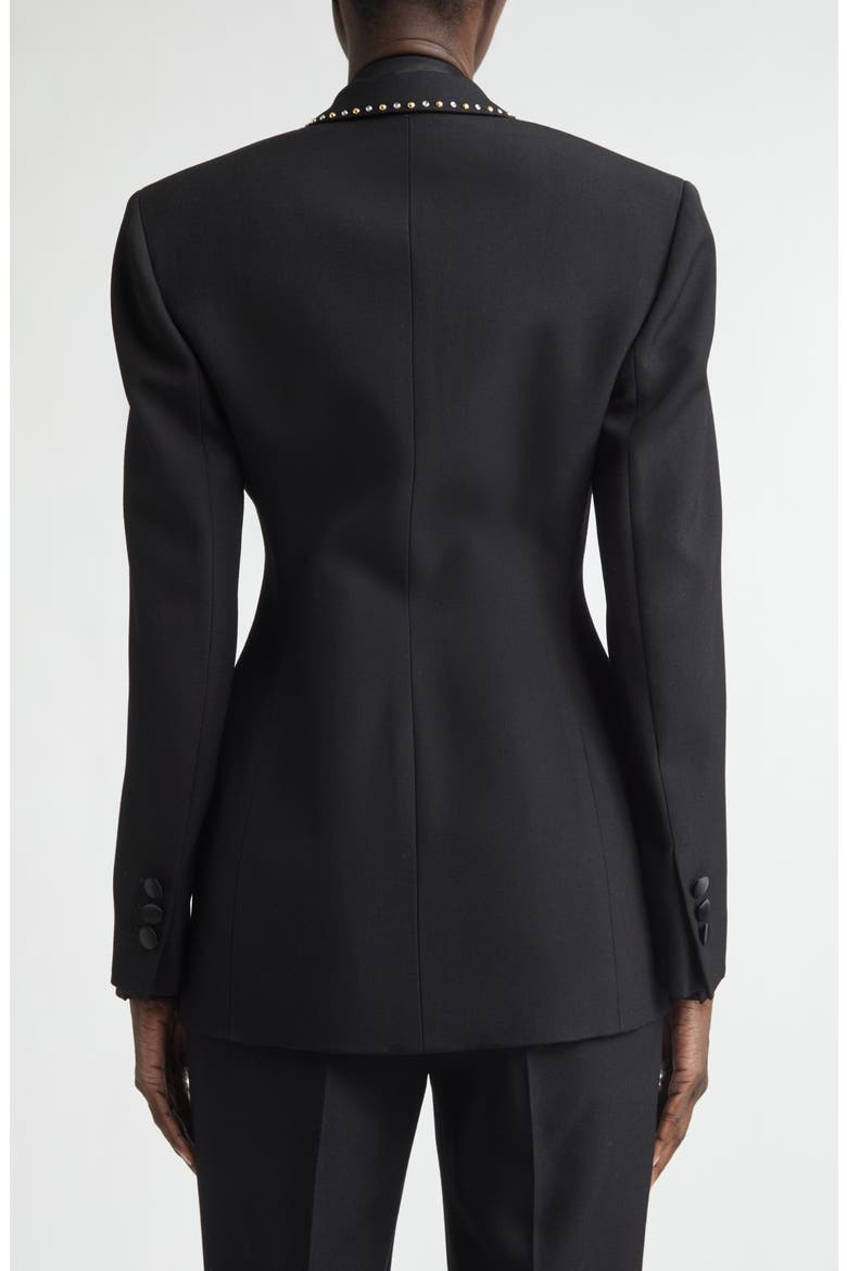 Wool Grain de Poudre Jacket, Alternate, color, BLACK