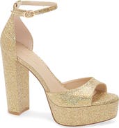 Stuart Weitzman Pamela Glitter Platform Sandal