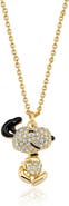 Crislu x Peanuts® Dancing Snoopy Pendant Necklace