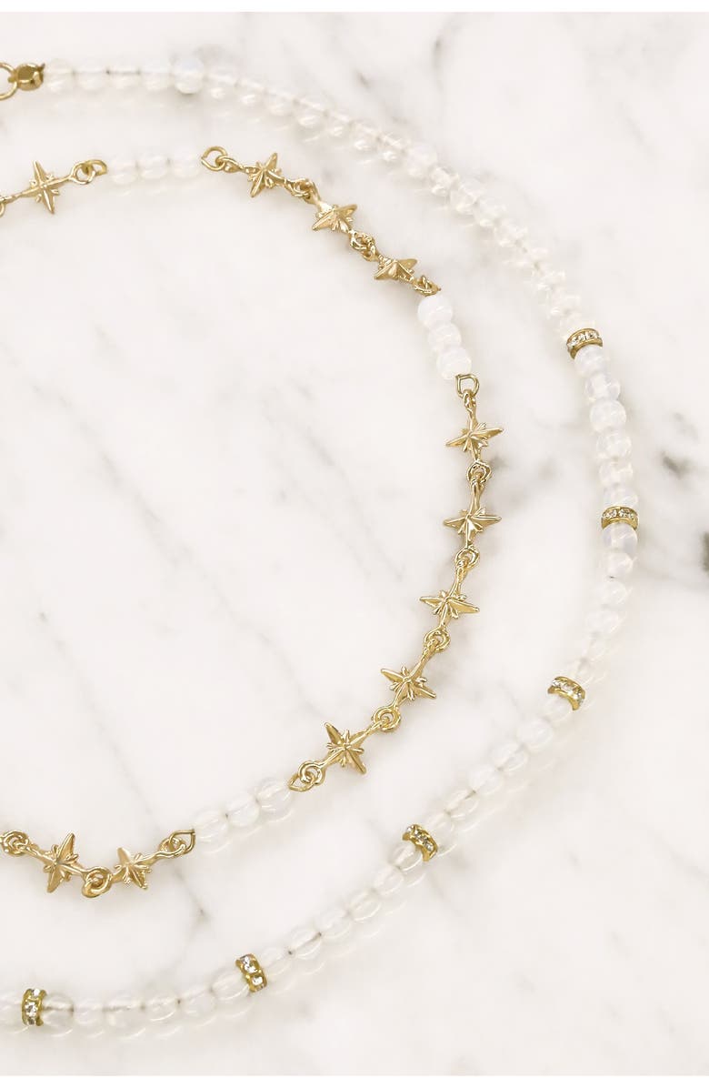 Ettika 18K Gold Plated Hollywood Starlette Choker - Set of 2, Alternate, color, 