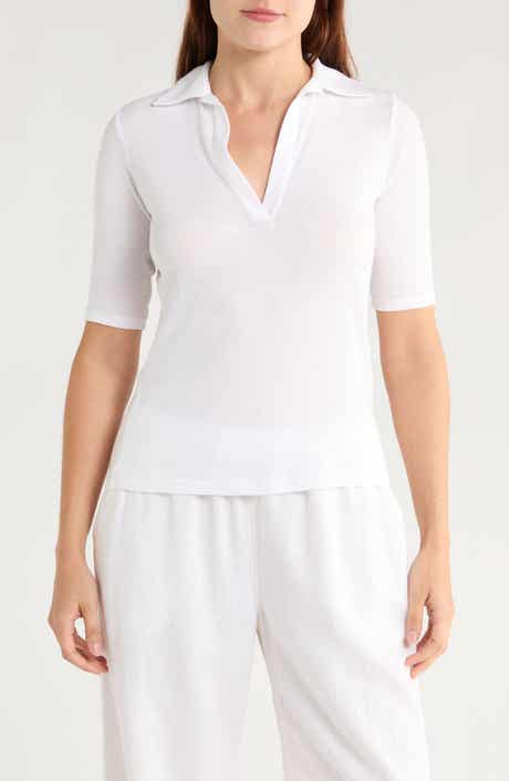 Vince Elbow Sleeve Polo