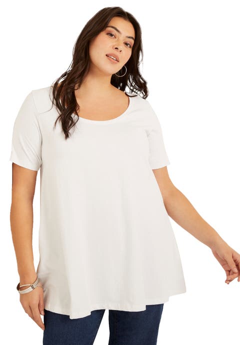 Short-Sleeve Swing One + Only Tunic (Plus Available)