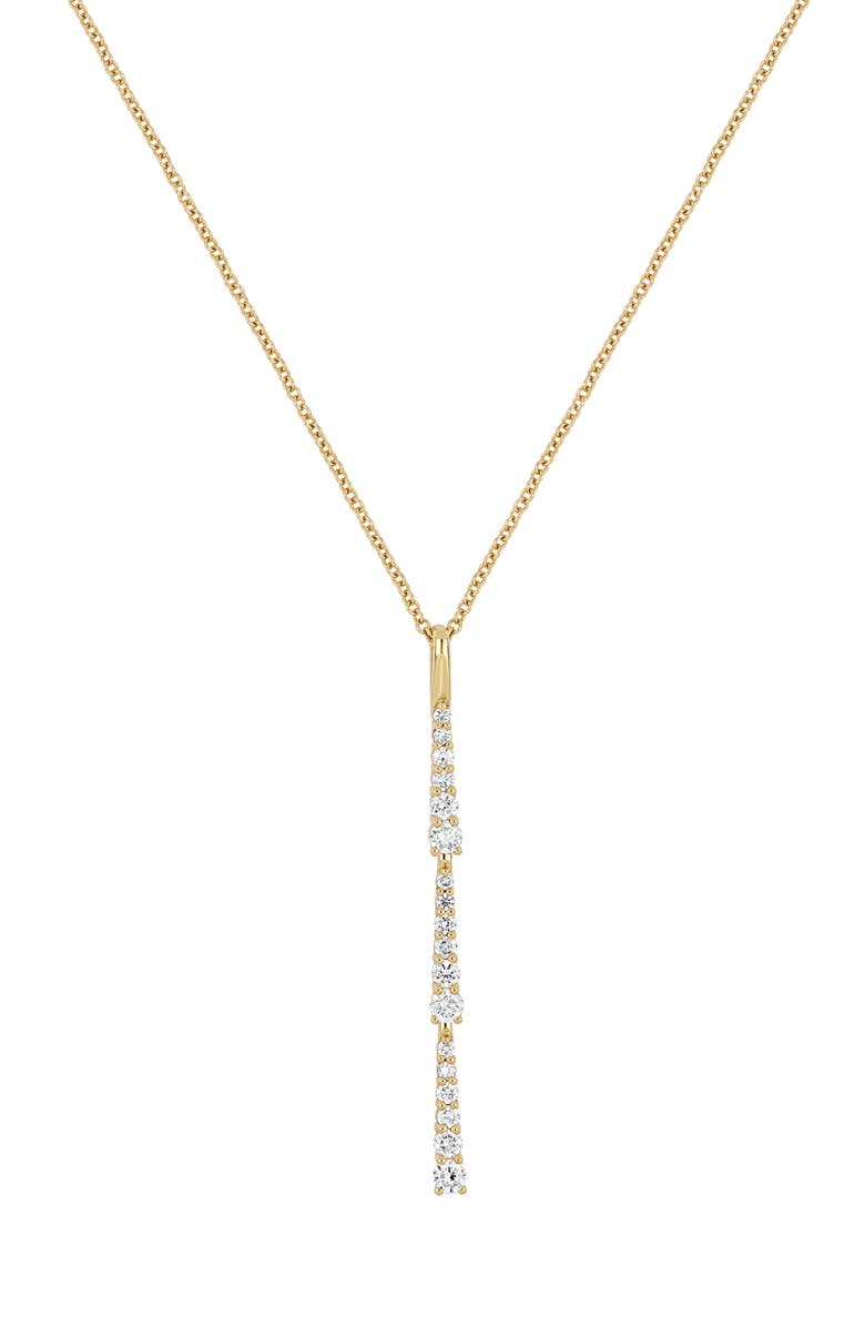 Bony Levy Audrey Diamond Bar Pendant Necklace, Main, color, 18K Gold